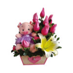 Arreglo Floral C/ Peluche