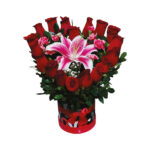 Arreglo Floral en Forma de Corazón