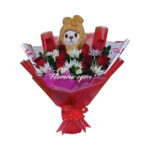 Detalle Floral Rosas C/ Peluches + Girasoles