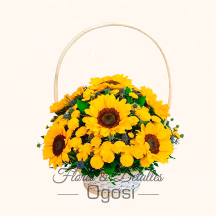 Girasoles en Canasta