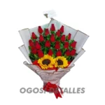 Arreglos de Rosas + Girasoles