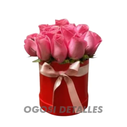 Rosas Rosadas en Caja Box