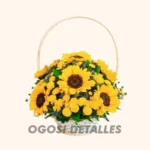Girasoles en Canasta
