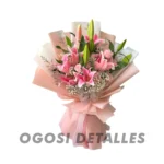 Ramo de Lirios Rosados + Rosas
